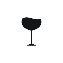 wine glass icon vector sign symbol isolated