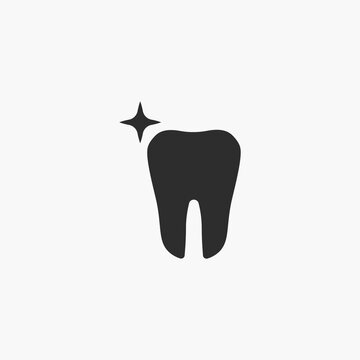 Teeth Icon Vector. Tooth Icon Image. Teeth Icon Sign. Teeth Icon Flat.