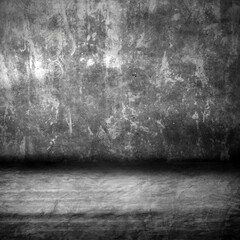 grunge interior with concrete wall