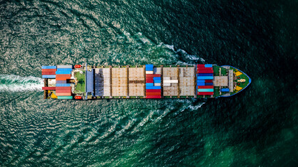 shipping container cargo logistics  import and export business and.industry service