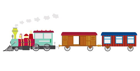 Fototapeta na wymiar Vector illustration of a wagon train