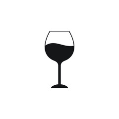 wine glass icon vector sign symbol isolated