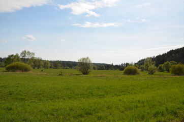 świętokrzyskie góry , świętokrzyskie wiosną , panorama gór