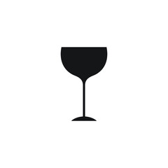 wine glass icon vector sign symbol isolated