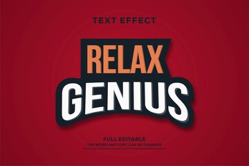 3d red strong bold illustrator text effect