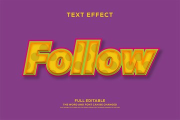 Text effect for modern effect