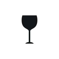 wine glass icon vector sign symbol isolated