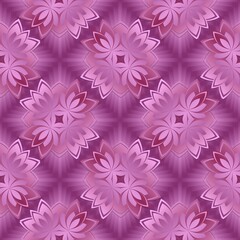 Fototapeta premium Seamless background with a circular pattern.. Purple texture for graphic design. Various elements.