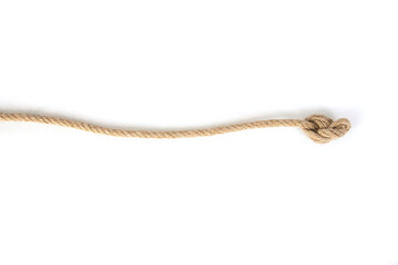 old rope on the white background