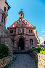 Eguisheim Square with its old Romanesque church