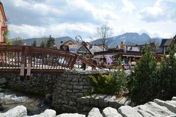 Zakopane w czasie pandemi , covid -19 Zakopane , Krupówki w czasie pandemi , COVID 19 , Koronawirus  Zakopane © Szymon