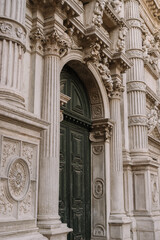 Fototapeta na wymiar Facade of the building of the church of San Moisè in Venice, Italy.
