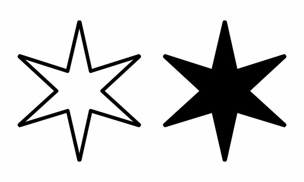 6 Point Star Icons