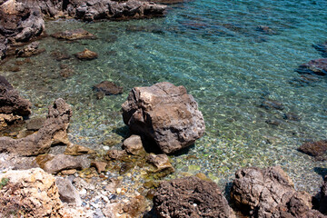 huge rock on the coast