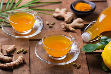 Turmeric ginger drink, immune booster, anti inflammatory beverage
