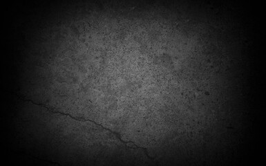 Old wall texture cement dark black gray  background abstract grey color design are light with white gradient background.