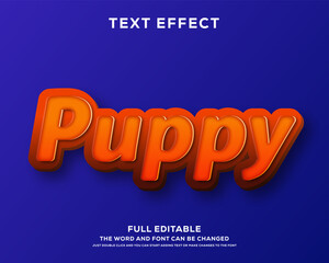 Orange text style effect