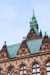 Fototapeta na wymiar Hamburg City Hall or Rathaus, Germany