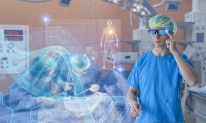 The specialists are using state of the art AR technology to treat and advise on the health care of the younger generation in the most advanced laboratory of the hospital