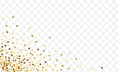 Gold Shine Circle Template. Anniversary Polka 