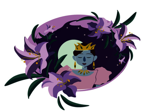 Princess and lilies