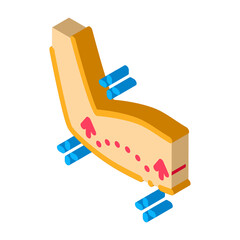 hand lifting icon vector. isometric hand lifting sign. color isolated symbol illustration