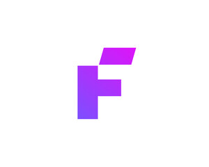 Letter F logo icon design template elements