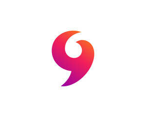 Letter G number 9 logo icon design template elements - obrazy, fototapety, plakaty