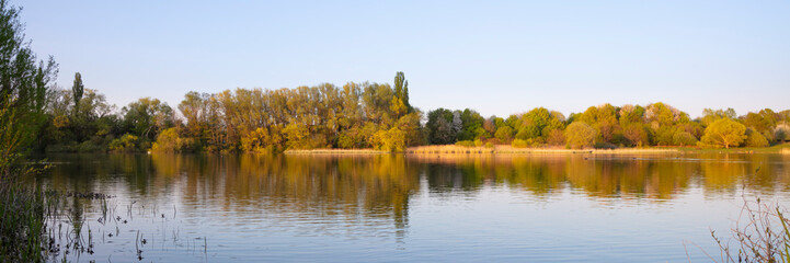 Lanstroper See im Frühling, Lanstrop, Dortmund, Ruhrgebiet, Nordrhein-Westfalen, Deutschland, Europa