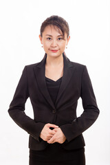 Asian businesswoman looking at camera