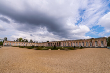 A view of a famous palace in Paris, France