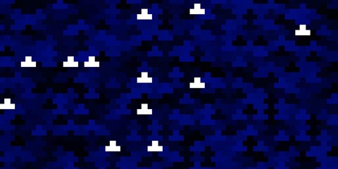 Dark BLUE vector background in polygonal style. Rectangles with colorful gradient on abstract background. Pattern for websites, landing pages.