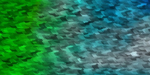 Light Blue, Green vector background with polygonal style.