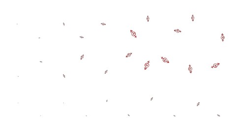 Light Green, Red vector template with businesswoman signs.