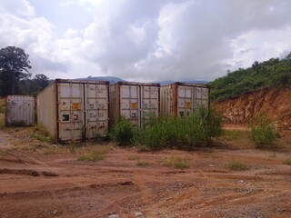 abandoned cargo in the field
