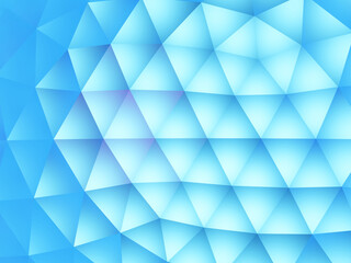 Abstract retro pattern of geometric shapes blue triangle backdrop, Geometric hipster triangular background, 3D rendering.