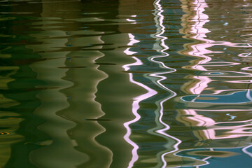 reflections in Dead Sea spa pool Israel