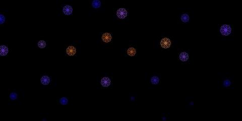 Dark Blue, Red vector template with abstract forms.