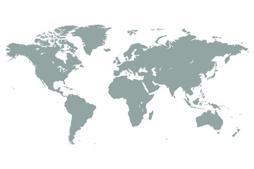 Fototapeta na wymiar World map vector illustration isolated on white background vector.
