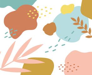 Abstract background, summer tropical pattern, simple pattern in various colors. Abstract patterns for fashion design, branding, web images, packaging, decor, geometric forme collection