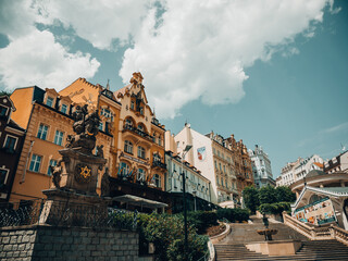 View of Old Town of Karlovy Vary, Czech Republic