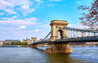 Obraz premium Danube view in Budapest