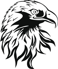 EAGLE SVG, eagle cut file, eagle silhouette, eagle dxf, eagle vector, eagle head svg, eagle cricut, eagle eps, eagle logo svg, stencil, dxf
