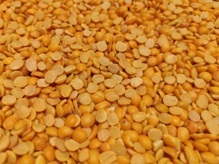 Yellow Chana Daal Split Bengal gram Background