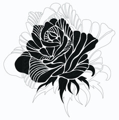 vector illustration of a flower