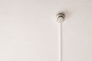 fire alarm security safety device system, attached to ceiling in home, office or public area, alert safety of public incase of fire, red sound system sensor will detect fire smoke and warn employee