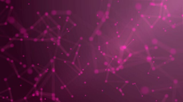 Abstract background dark purple with a graphic image of the movement of the plexus of medicine, business, engineering, science. Technological concept.