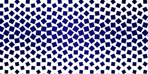 Dark BLUE vector pattern in square style. Rectangles with colorful gradient on abstract background. Template for cellphones.