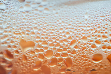 water drops on glass