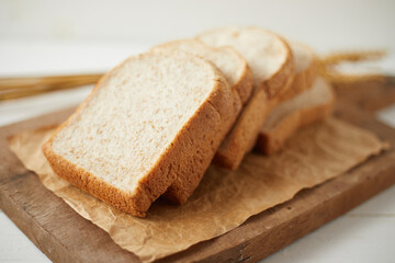 Whole wheat bread baked.